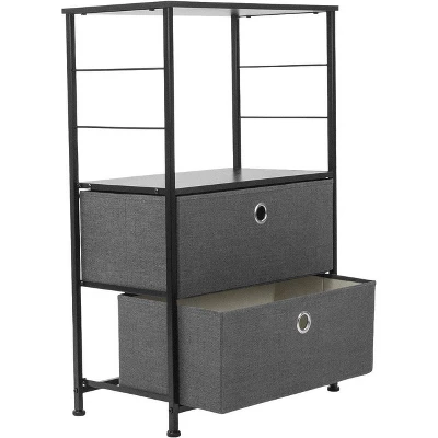 Sorbus Drawer Nightstand Shelf For Bedroom Home And Office Black 4 Sorbus Drawer Nightstand Shelf For Bedroom Home And Office Black - Image 4