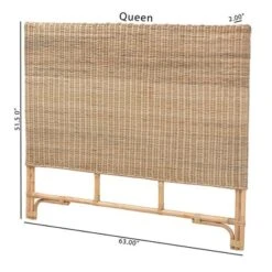Queen Cantara Natural Rattan Headboard Brown - Bali & Pari -DreamNest Store GUEST 92eeaed5 e634 4487 90b0 2d1ba1dc3ffc