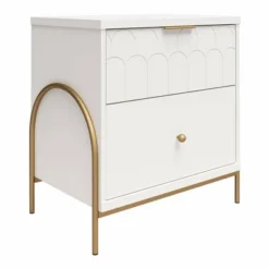 Anastasia Nightstand White - CosmoLiving By Cosmopolitan -DreamNest Store GUEST 939782ce c348 456f 9a4c 8c410c432617