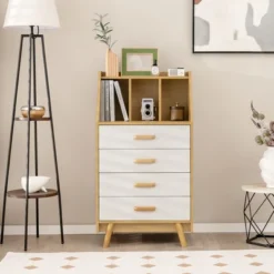 Costway 3-Cube Chest Of Drawers Storage Organizer 4-Drawer Dresser With Countertop 13 Costway 3-Cube Chest Of Drawers Storage Organizer 4-Drawer Dresser With Countertop -DreamNest Store GUEST 9399ecef 33a3 46fb 8174 792f85262996