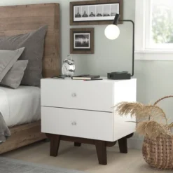 Kincaid Wood 2 Drawer Nightstand Matte White - Hillsdale Furniture 16 Kincaid Wood 2 Drawer Nightstand Matte White - Hillsdale Furniture -DreamNest Store GUEST 9405c5a0 2408 4738 ad56 be3119358b46