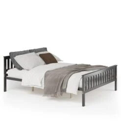 Costway Queen Wood Platform Bed With Headboard And Footboard Mattress Foundation -DreamNest Store GUEST 9411e766 f052 41e2 829a 647c1b7100e3
