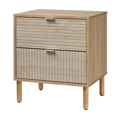 Merk 2 Drawer Nightstand - Sango 9 Merk 2 Drawer Nightstand - Sango - Image 9