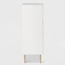 Jolie 5 Drawer Tallboy Dresser White - Adore Decor -DreamNest Store GUEST 944ee1bd 3b01 4ed6 b529 93ecb1c373ed