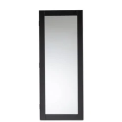 Pontus Wood Wall-Mountable Jewelry Armoire With Mirror - Baxton Studio -DreamNest Store GUEST 9488f926 5a5d 482e b385 f9131bb5d901