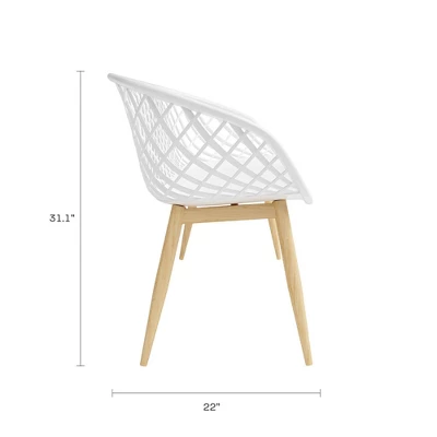 Kurv Bench White/Natural - Jamesdar 6 Kurv Bench White/Natural - Jamesdar - Image 6