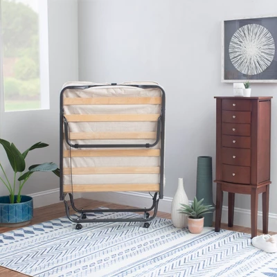 Twin Luxor Folding Bed White - Linon 7 Twin Luxor Folding Bed White - Linon - Image 7