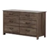 Asten 6 Drawer Double Dresser - South Shore
