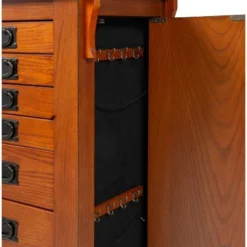 Delia Jewelry Armoire Brown - Powell Company -DreamNest Store GUEST 95bfe438 f7a8 49a2 adec 9f7eeb134cab