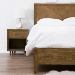 4pc Queen Aurora Mid Century Bedroom Set Brown - Abbyson Living -DreamNest Store GUEST 963c0616 00f0 4af6 af2f 4b6854b04f20