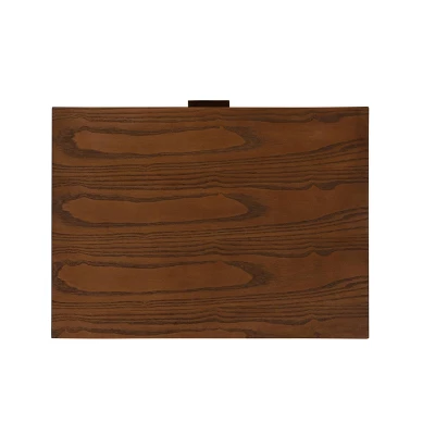 Reid 1 Drawer Nightstand Walnut - Linon 5 Reid 1 Drawer Nightstand Walnut - Linon - Image 5