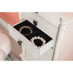 Obrecht Jewelry Armoire Off White - Powell Company -DreamNest Store GUEST 96b75a1e c685 4d48 85c5 77e80fad1b44