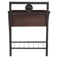 Jevenci Vintage Antique Dark Bronze Metal And Wood 1-Drawer Nightstand - Walnut - Baxton Studio 7 Jevenci Vintage Antique Dark Bronze Metal And Wood 1-Drawer Nightstand - Walnut - Baxton Studio -DreamNest Store GUEST 975c83e5 4e7f 4ecb b3a8 aeac51060e43