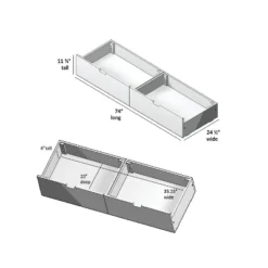 Max & Lily Under Bed Storage Drawers -DreamNest Store GUEST 993dd342 38fe 43f9 af23 009742c11ac8