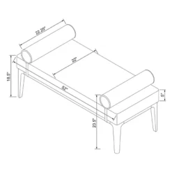 Randolph Bench With Bolster Pillows Linen - Threshold™ Designed With Studio McGee 14 Randolph Bench With Bolster Pillows Linen - Threshold™ Designed With Studio McGee -DreamNest Store GUEST 9983e70b 7f9e 4bcf a332 1d6fe6933ce7