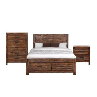 3pc Wren Platform Storage Bedroom Set Chestnut - Picket House Furnishings 13 3pc Wren Platform Storage Bedroom Set Chestnut - Picket House Furnishings - Image 13