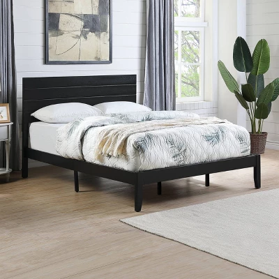 Queen Edgecombe Wooden Low-Profile Platform Bed - Christopher Knight Home 1 Queen Edgecombe Wooden Low-Profile Platform Bed - Christopher Knight Home