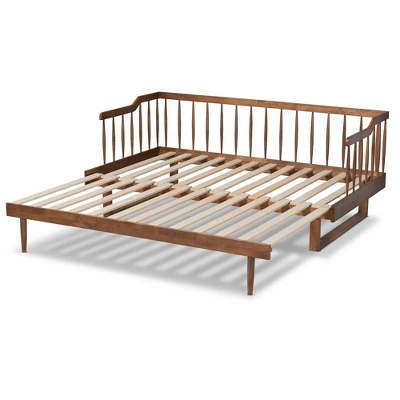 Twin To King Muriel Expandable Spindle Daybed - Baxton Studio 5 Twin To King Muriel Expandable Spindle Daybed - Baxton Studio - Image 5