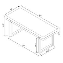 Upholstered Natural Wood Accent Bench Micro Stripe Gray/Oatmeal - Hearth & Hand™ With Magnolia -DreamNest Store GUEST 9b416002 d55c 498f 8655 07aab47d69b7