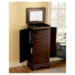 Josette Jewelry Armoire Cherry - Powell Company -DreamNest Store GUEST 9b543b78 e876 4ba2 b1ba eddbef8b4f44