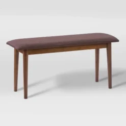 Branson Wood Dining Bench Walnut Stain - CorLiving