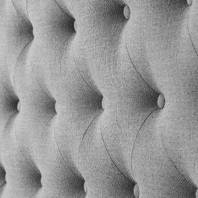 King Fairfield Fabric Tufted Bed With Wings - CorLiving 1 King Fairfield Fabric Tufted Bed With Wings - CorLiving