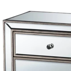 Fadri 2 Drawers Mirrored Nightstand - Baxton Studio -DreamNest Store GUEST 9cb42b05 3389 4b18 adc2 6ae414011b85