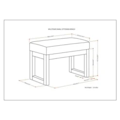 Small Madison Footstool Ottoman Bench - WyndenHall -DreamNest Store GUEST 9d55407c 521b 47fe 8b16 797db87c8f61