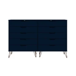 Rockefeller 10 Drawer Double Tall Dresser - Manhattan Comfort -DreamNest Store GUEST 9dc3e904 d5a7 4469 971e 090ce22cfb04