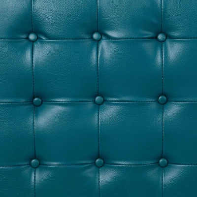 Perscon Upholstered Hallway Bench Blue - Aiden Lane 6 Perscon Upholstered Hallway Bench Blue - Aiden Lane - Image 6