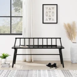 Transitional Low-Back Spindle Entryway Bench - Saracina Home 11 Transitional Low-Back Spindle Entryway Bench - Saracina Home -DreamNest Store GUEST 9f4bb3bb 99d2 47f1 a305 15794eb7c1eb