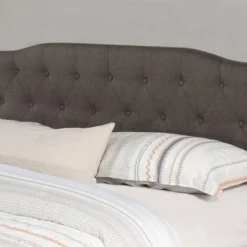 Nicole Upholstered Headboard Stone Fabric/Metal (Frame Not Included) - Hillsdale Furniture -DreamNest Store GUEST 9f5a05ec 8962 461f ae50 3da0461e6b66