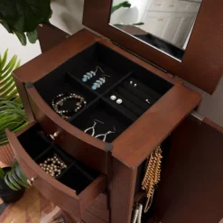 Francesca Jewelry Armoire Merlot Brown - Powell Company -DreamNest Store GUEST 9f9ed97f 57c4 4b6a 9334 db6c0dbb3f3a