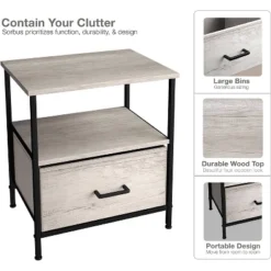 Sorbus Fabric Nightstand Dresser For Closet Bedroom Etc -DreamNest Store GUEST 9fe286bb 6dde 4f88 a232 94b6f58fe347