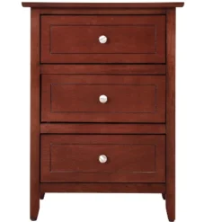 Passion Furniture Daniel 3-Drawer Nightstand (25 In. H X 15 In. W X 19 In. D) -DreamNest Store GUEST a02648dd 5bf2 49a4 8844 9e9daaffaf21