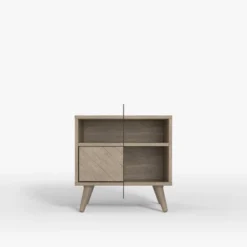 ELuxury Chevron Wood Nightstand With Drawer -DreamNest Store GUEST a0386d1e 62d5 4200 b4ba 26816a8448fd