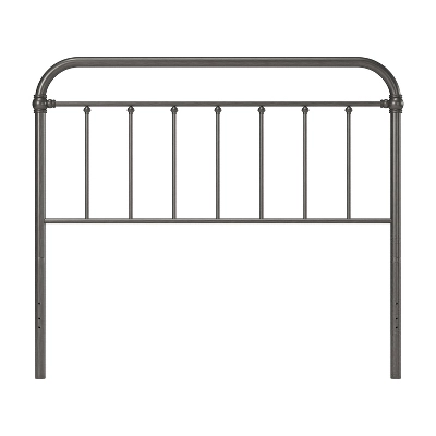 Full/Queen Kirkland Metal Headboard Without Frame Aged Pewter - Hillsdale Furniture 4 Full/Queen Kirkland Metal Headboard Without Frame Aged Pewter - Hillsdale Furniture - Image 4
