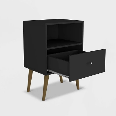 Liberty 1.0 Mid Century Modern Nightstand - Manhattan Comfort 1 Liberty 1.0 Mid Century Modern Nightstand - Manhattan Comfort