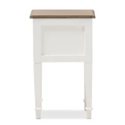 Dauphine 1 Drawer Provincial Style Oak And Distressed Finish Wood Nightstand White - Baxton Studio 10 Dauphine 1 Drawer Provincial Style Oak And Distressed Finish Wood Nightstand White - Baxton Studio -DreamNest Store GUEST a0d2caf3 8fde 4cf2 bc08 946439ddd8d6