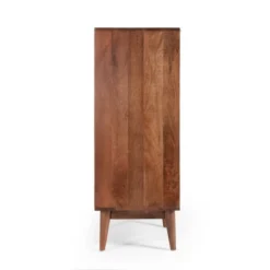 Rabun Handcrafted Mid-Century Modern Mango Wood 3 Drawer Chest Light Oak - Christopher Knight Home -DreamNest Store GUEST a1c76a54 50b0 42d0 b222 dfd910b8c033