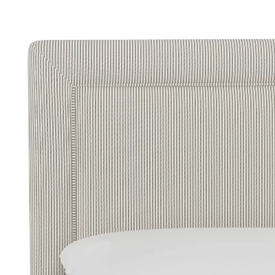 Empire Striped Upholstered Headboard - Skyline Furniture 3 Empire Striped Upholstered Headboard - Skyline Furniture - Image 3