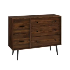 Ivora Lifted Mid-Century Modern Asymmetrical 5 Drawer Dresser - Saracina Home -DreamNest Store GUEST a2001711 f7c0 4188 bac4 4c7518530264