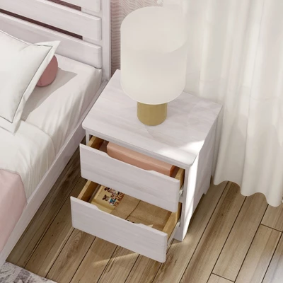 Max & Lily Farmhouse Nightstand With 2 Drawers 2 Max & Lily Farmhouse Nightstand With 2 Drawers - Image 2