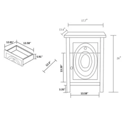 Lambert Wood 1 Drawer Nightstand White - Baxton Studio -DreamNest Store GUEST a259823d 1e16 4d1c b2b5 ea6477637cf9