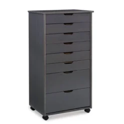 Cary 8 Drawer Rolling Storage Cart - Linon -DreamNest Store GUEST a27713c4 b919 4884 b637 2860a1e01928