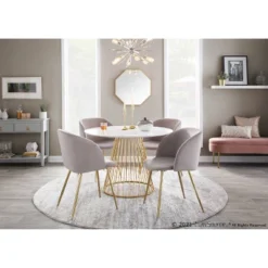 48" Chloe Storage Bench Velvet/Metal Gold/Blush Pink - LumiSource -DreamNest Store GUEST a32700e6 7261 4b18 8802 e508a12bee2e