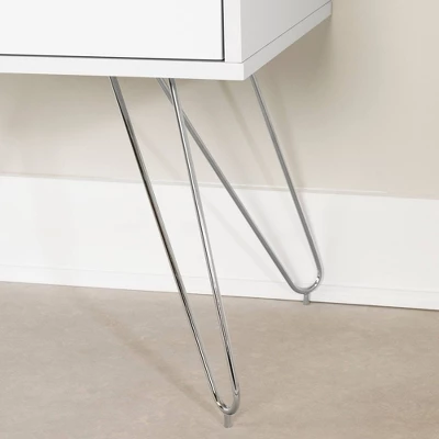 Slendel Nightstand Pure White - South Shore 4 Slendel Nightstand Pure White - South Shore - Image 4