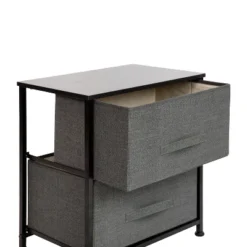 Flash Furniture 2 Drawer Wood Top Nightstand Storage Organizer With Cast Iron Frame And Dark Easy Pull Fabric Drawers 14 Flash Furniture 2 Drawer Wood Top Nightstand Storage Organizer With Cast Iron Frame And Dark Easy Pull Fabric Drawers -DreamNest Store GUEST a4b30040 2852 4544 a574 3ac65d78664b