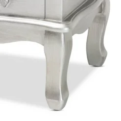 Callen Brushed Wood 3 Drawer Nightstand Silver - Baxton Studio 14 Callen Brushed Wood 3 Drawer Nightstand Silver - Baxton Studio -DreamNest Store GUEST a4b6f5f5 61e5 4202 9cd6 fca5a667e7b5