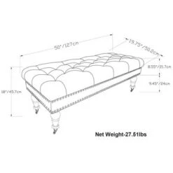 Donovan Tufted Ottoman Bench - WyndenHall -DreamNest Store GUEST a4c3c231 75ca 41ac a899 015c4158e6fd